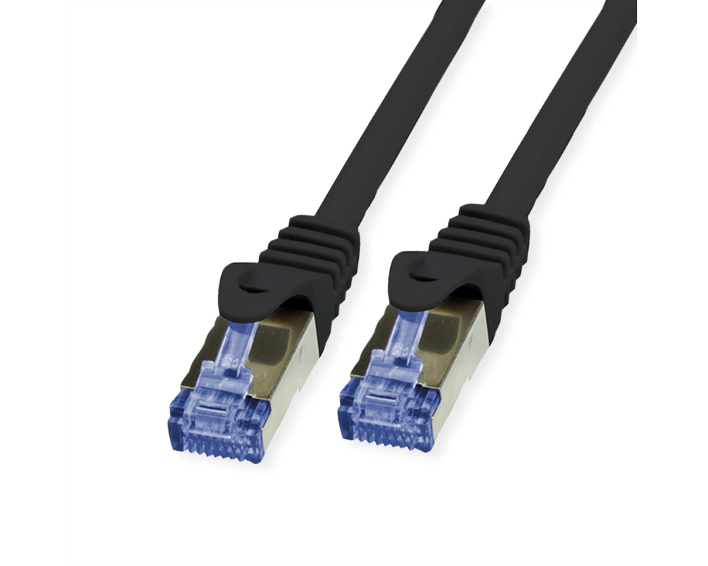 VALUE Outdoor Patchkabel Cat.6A (Class EA) S/FTP (PiMF), Massivdraht, LSOH, schwarz, 30 m