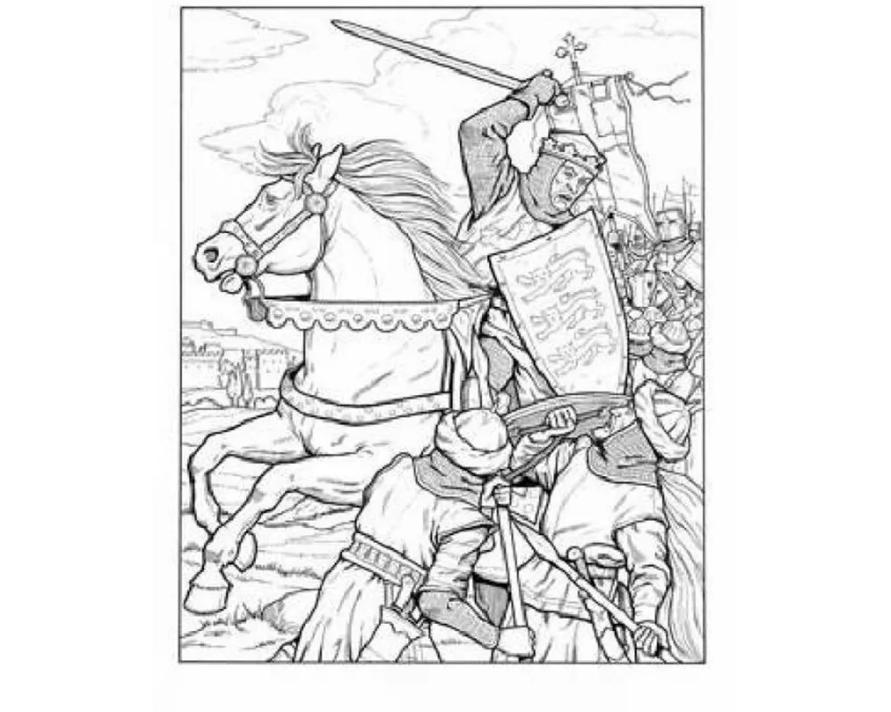 Kings and Queens of England Coloring Book