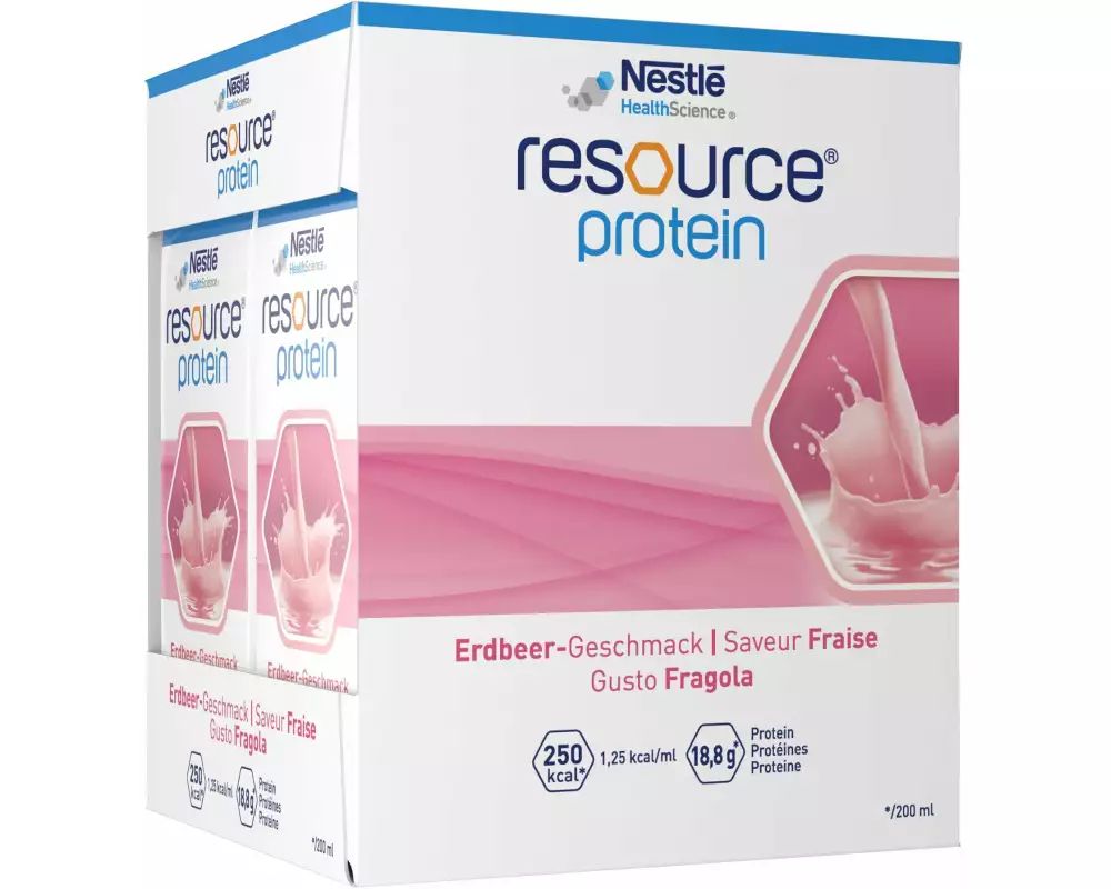 Resource Protein Erdbeere 4 x 200 ml
