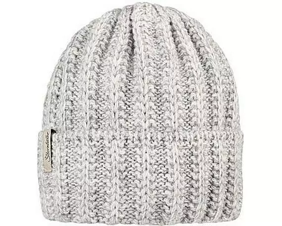 Sterntaler Strickmütze Umschlag Silber meliert Gr. 45