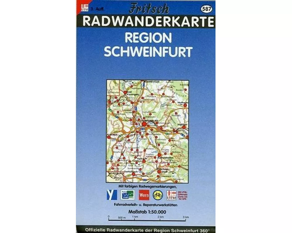 Radwanderkarte Region Schweinfurt