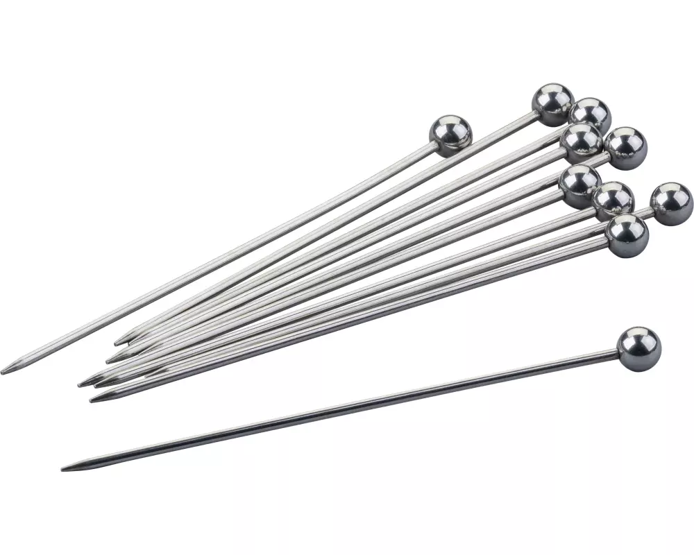 Fackelmann Cocktailspiesse Kugel, 11 cm, Inox, 10 Stück
