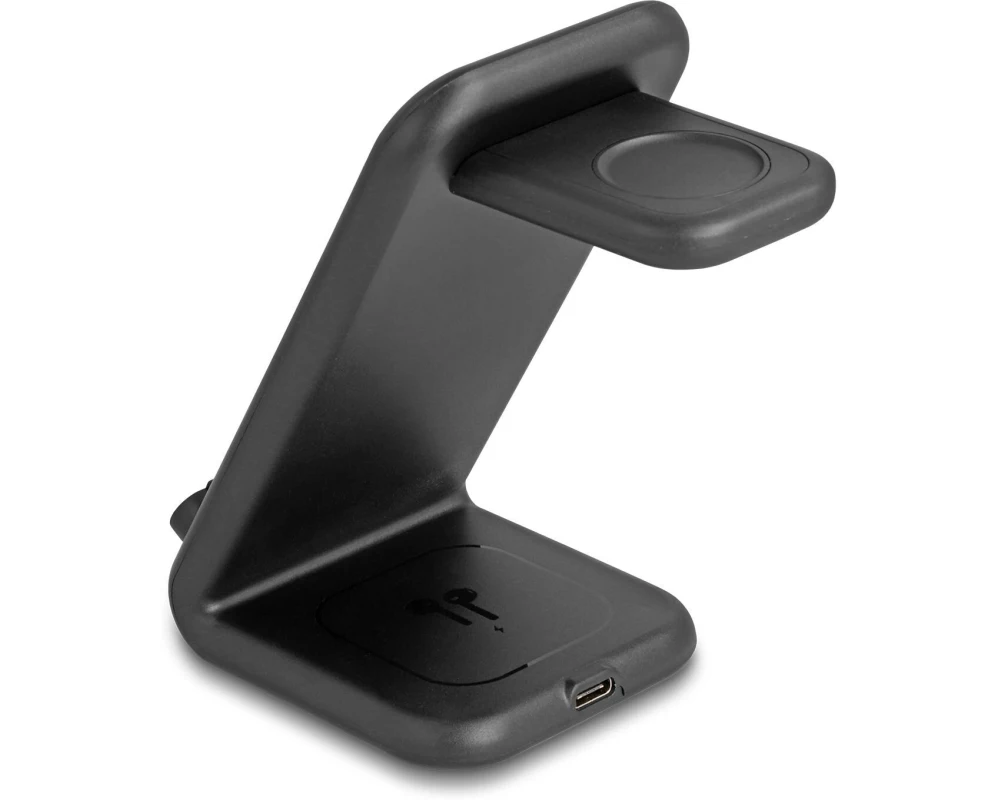 Delock Wireless Charger 3 in 1 mit 2 Ladespulen 5 W/5W/15 W