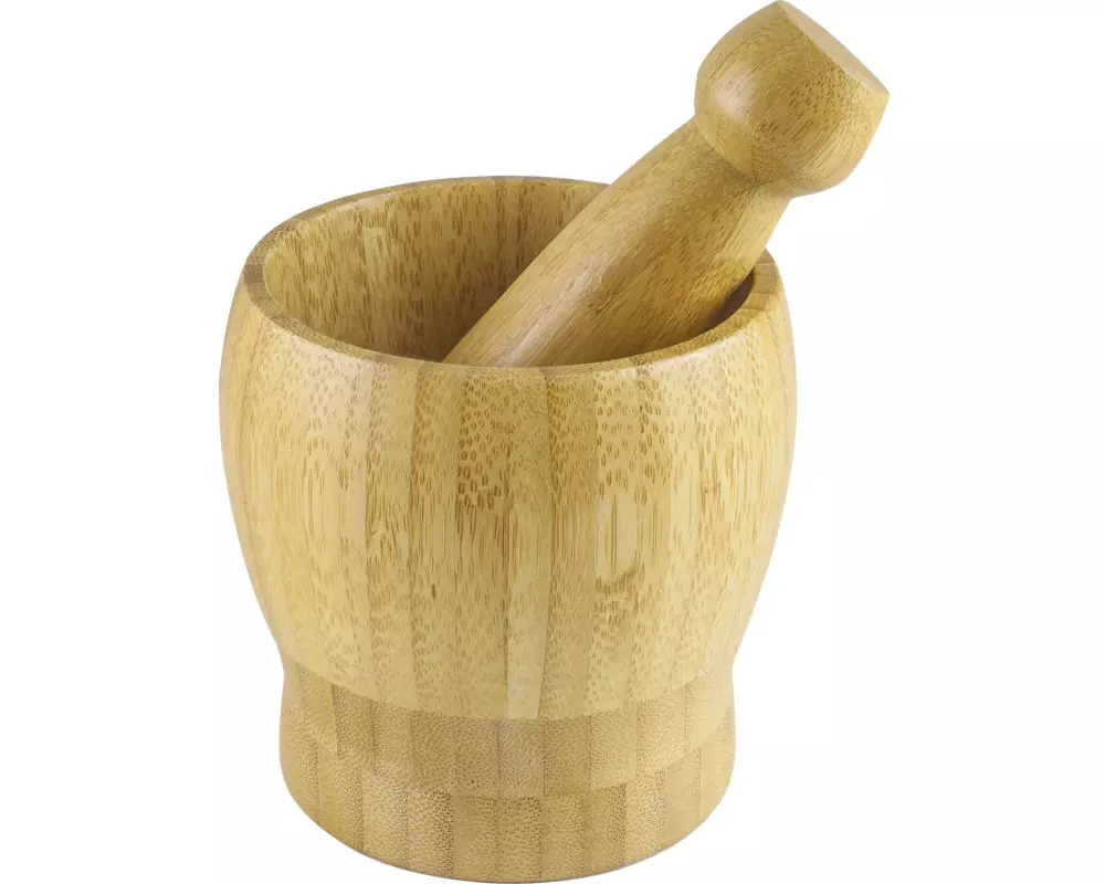 Ibili Mörser mit Stössel 10 cm, Bambus