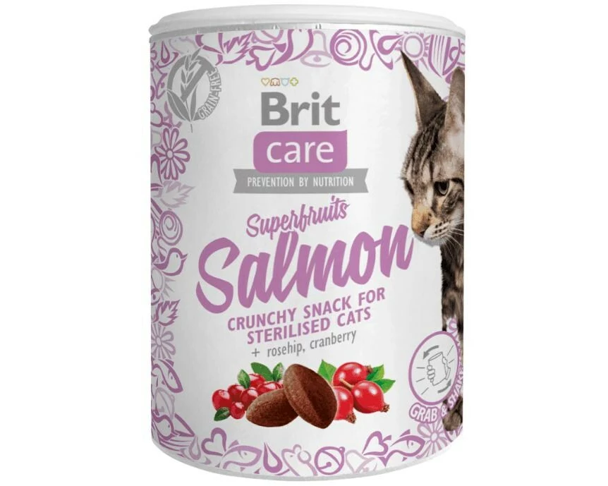 Brit Katzen-Snack Care Superfruits Salmon 100 g