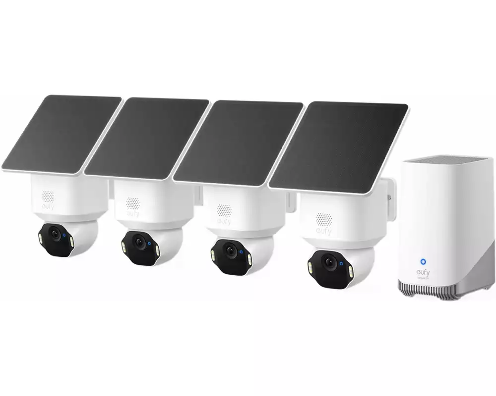 eufy Überwachungsset 4 x SoloCam E42 + HomeBase S380