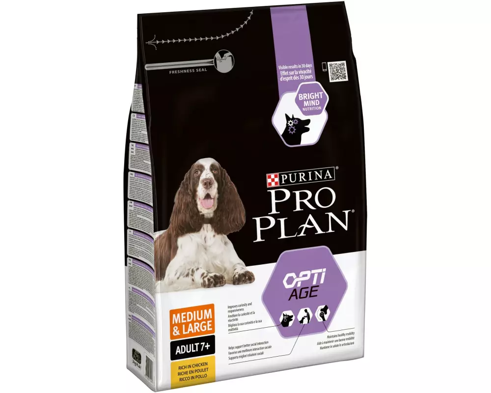 Purina Pro Plan Trockenfutter M/L Adult 7+ Age Defense Huhn, 3 kg