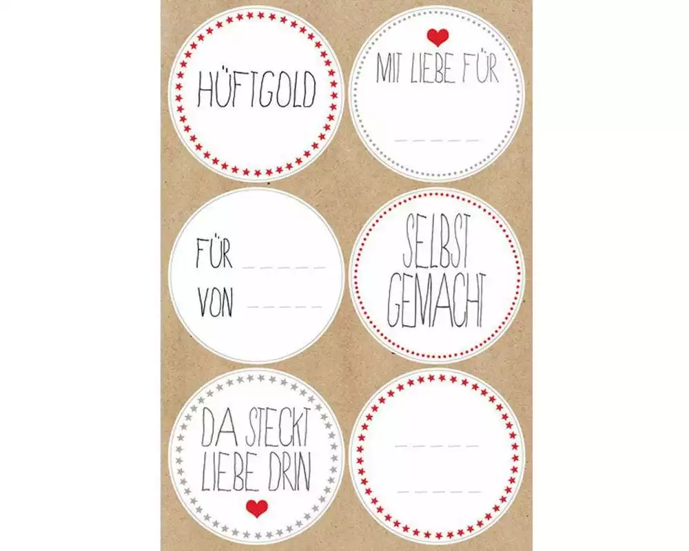 Braun + Company Motivsticker Hüftgold