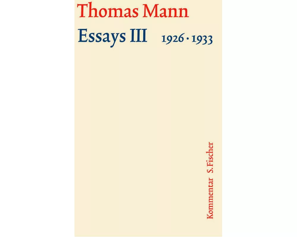 Essays III 1926–1933