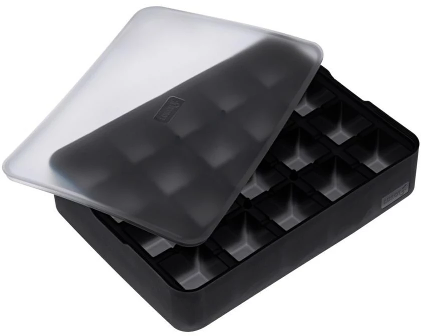 Lurch Eiswürfelform Würfel Schwarz / Transparent, 3 x 3 cm