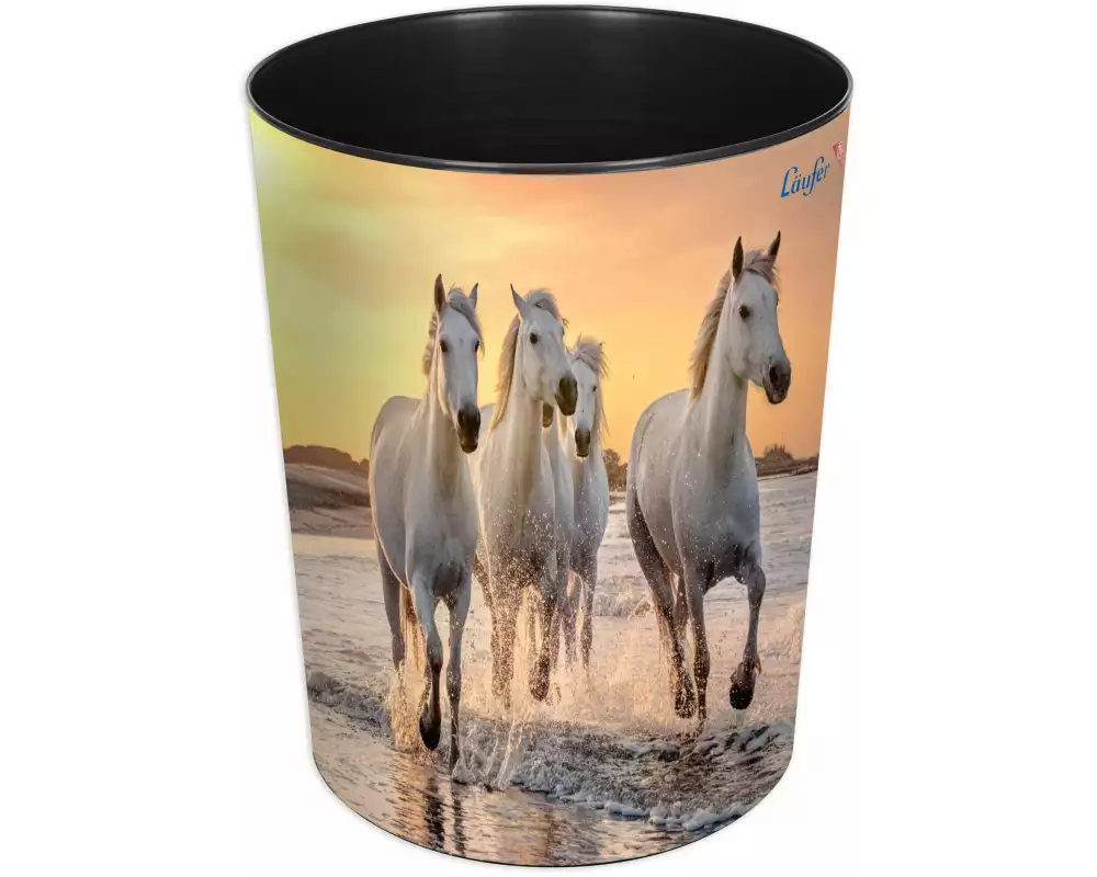 Läufer Papierkorb 13 L, Pferde am Strand