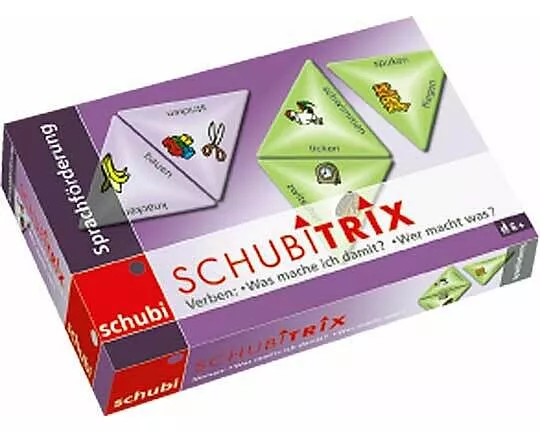 Schubitrix Verben: Was mache ich damit? Wer macht was?