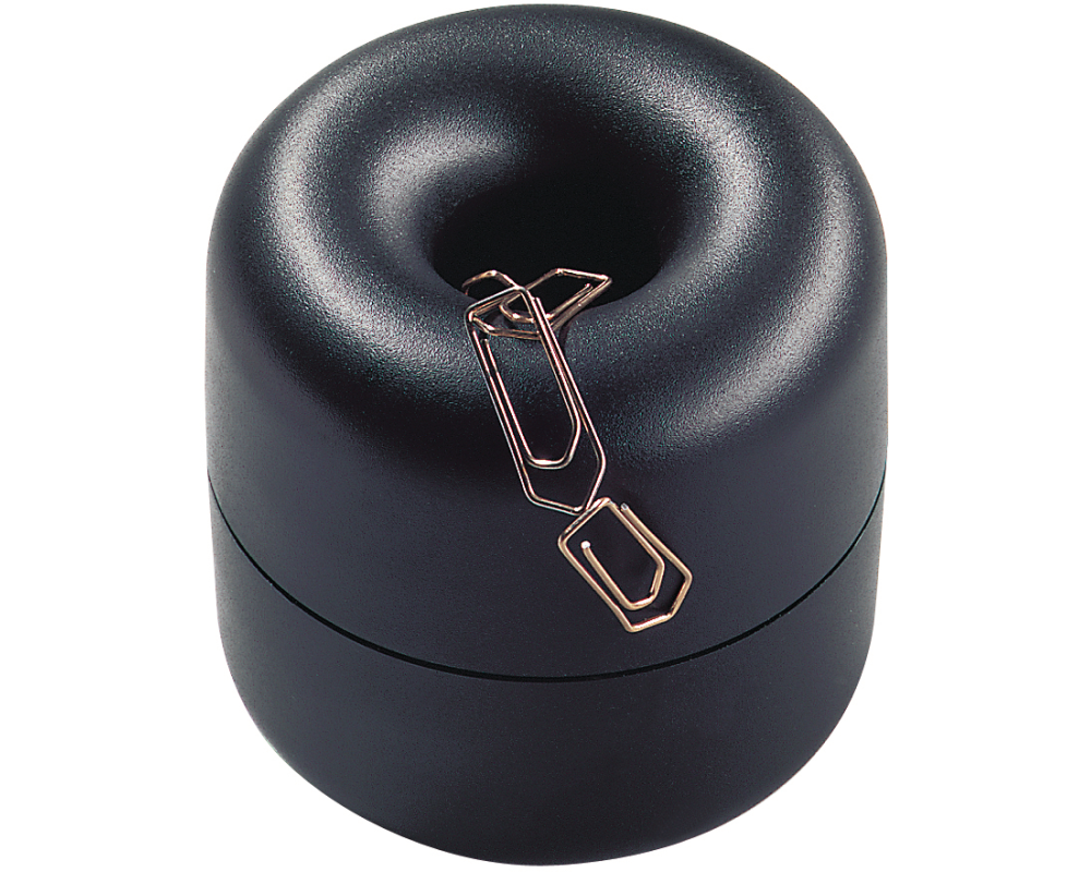 HELIT Klammernspender H6257995 7x7cm, 20 Klammern schwarz