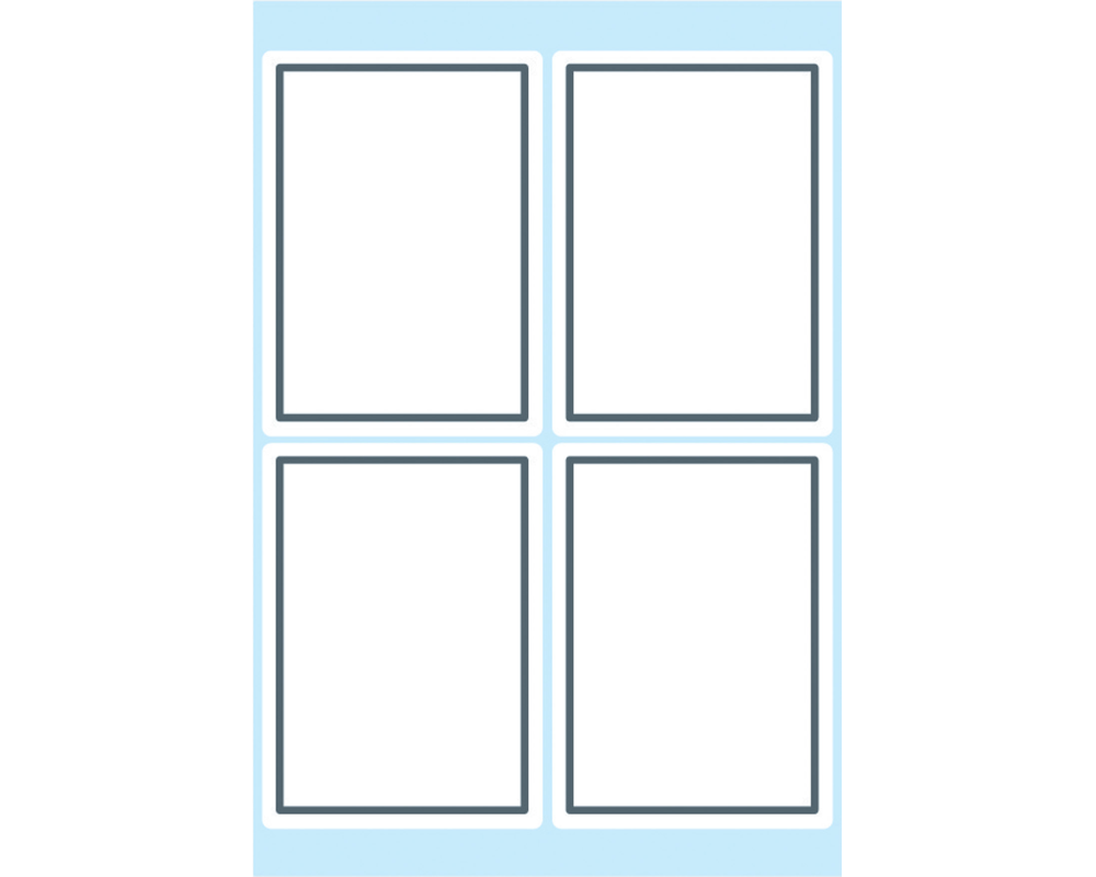 HERMA Heftschilder 40×55mm 5713 Rand grau, liniert 24 Stück