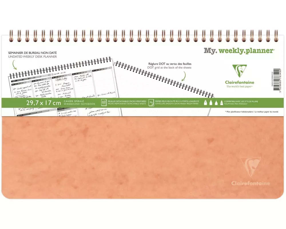 Clairefontaine Wochenplaner Age Bag My Weekly Tabak