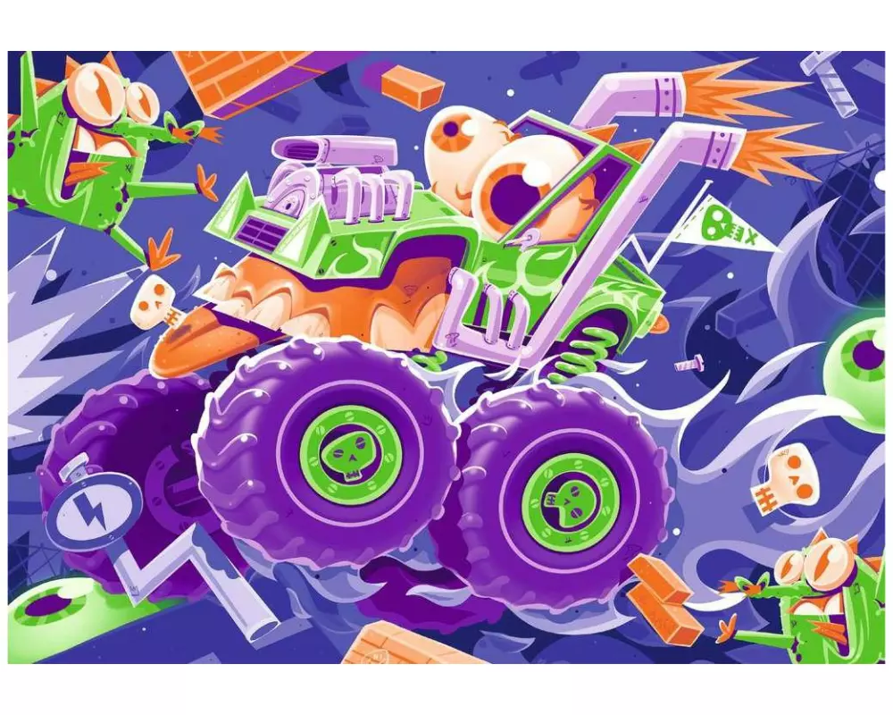 Ravensburger Puzzle Monster Trucks 2 x 24