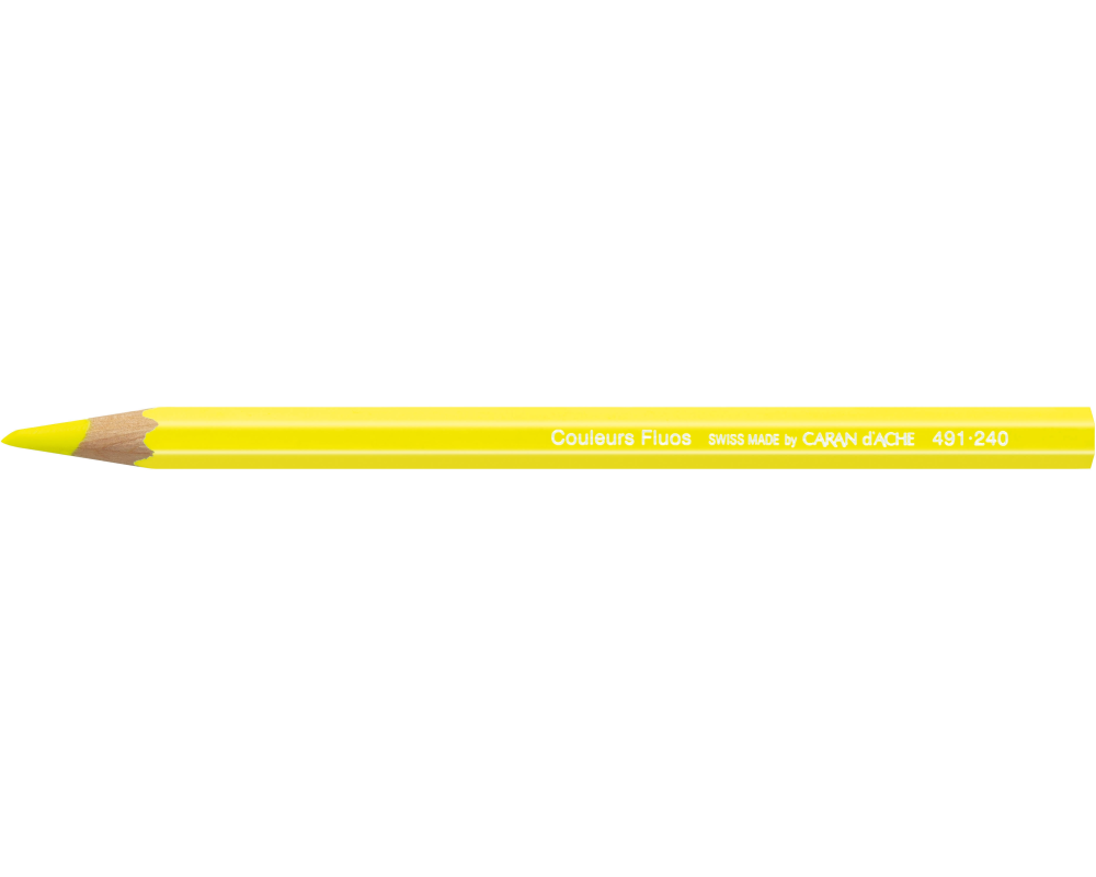 CARAN D'ACHE Farbstift Classic 491.240 gelb fluo