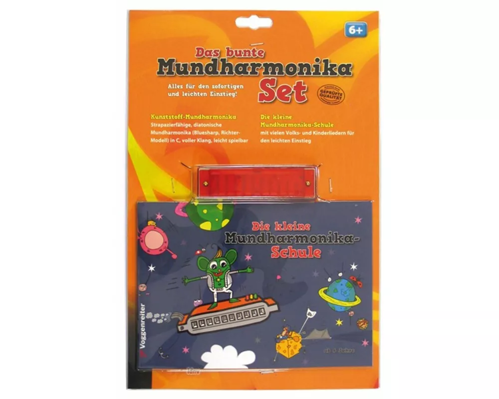 Das bunte Mundharmonika-Set