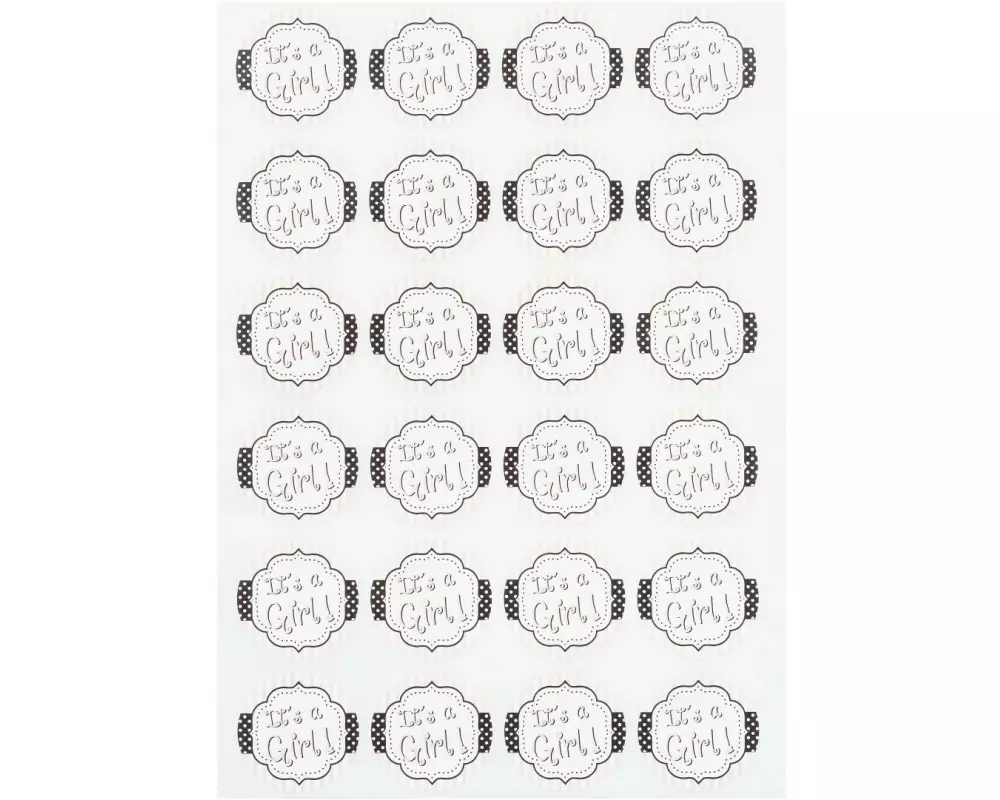 HobbyFun Motivsticker It's a Girl 1 Blatt