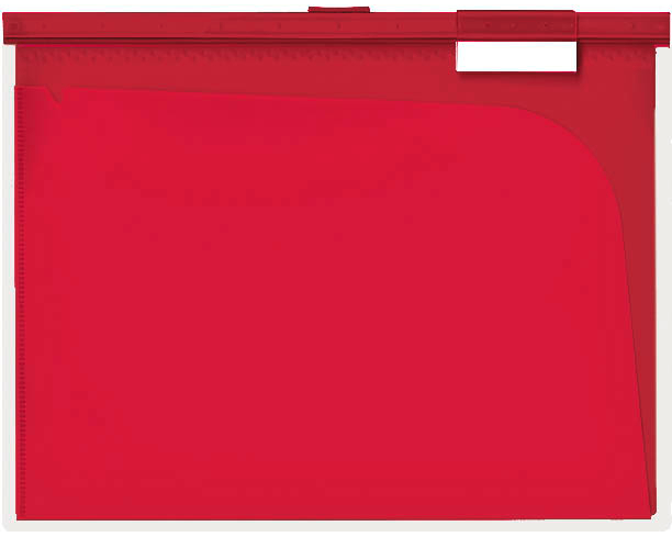 BÜROLINE Hängemappe A4 664054 rot, 6 Fächer 3 Stk.