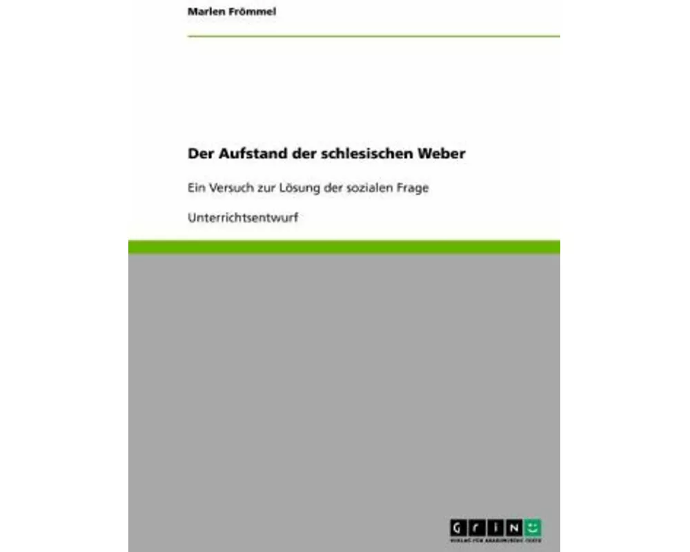 Der Aufstand der schlesischen Weber