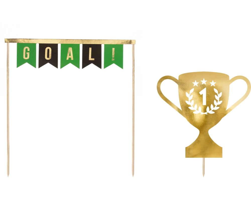 PARTYDECO Caketopper 15.5-20cm KPT54 Ball, mix 2 Stück