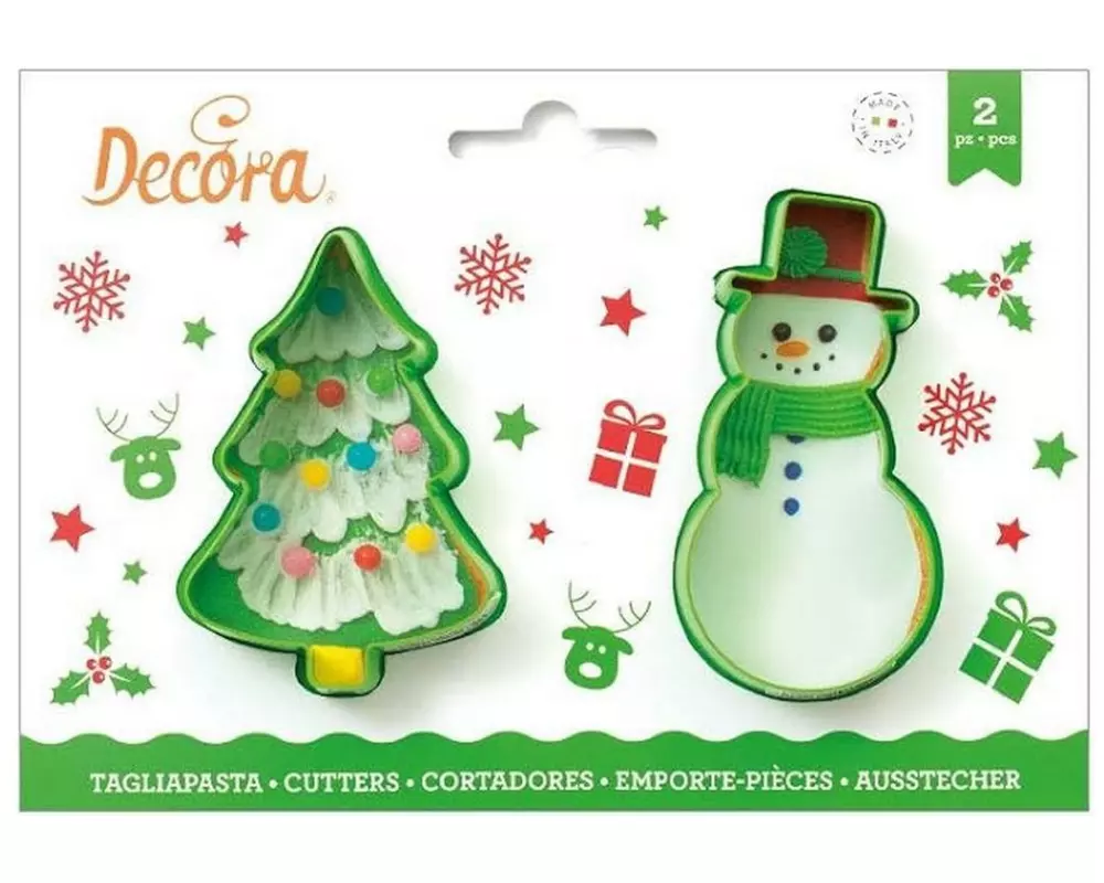 Decora Schneemann Kunststoff Rot