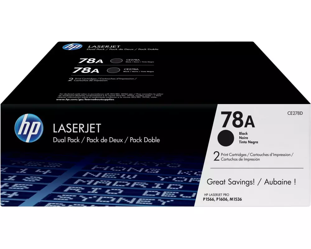 HP Toner Nr. 78A (CE278AD) Black (2er-Pack)