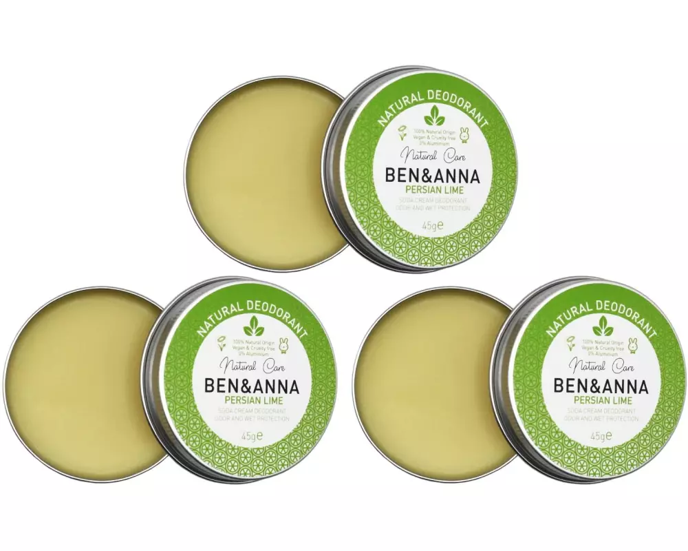 Ben & Anna Deo Crème Persian Lime 3 x 45 g