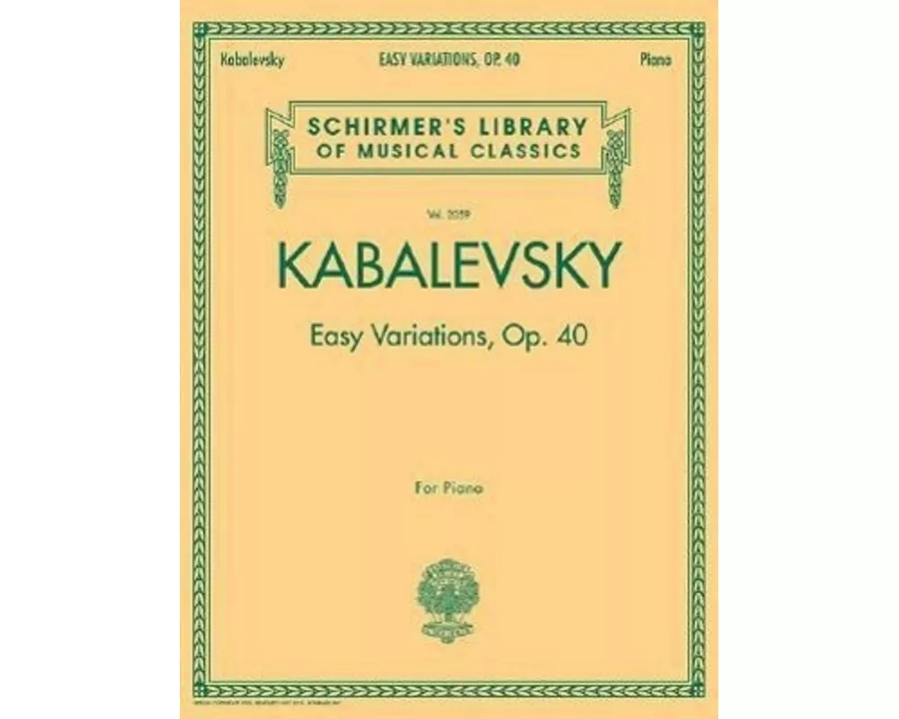 Easy Variations, Op. 40