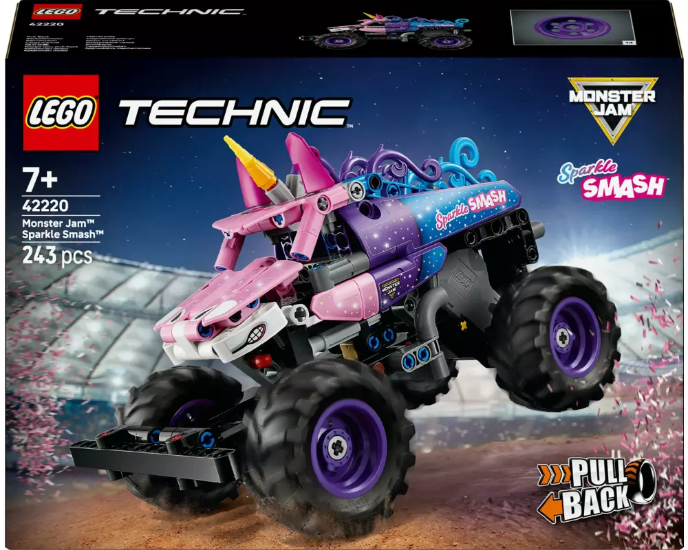 LEGO Technic Monster Jam Sparkle Smash mit Rückziehmotor 42220