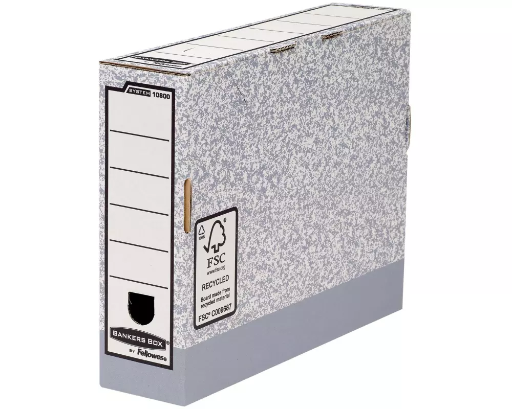 Fellowes Archivschachtel Bankers Box Grau, 10 Stück