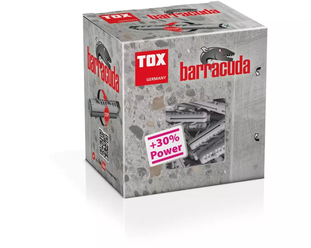 Tox-Dübel Spreizdübel Barracuda 6x30 mm, inkl. Schraube 12 Stück