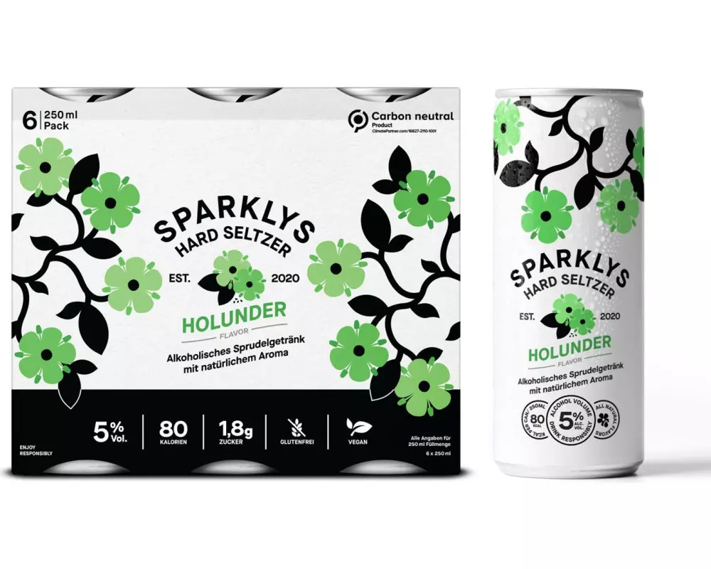 Sparklys Hard Seltzer Holunderblüte 6 x 0.25 l