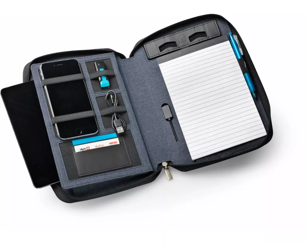 DUFCO Konferenzmappe A5 48-2017.000 Powerbank 5000 mAH, jeansblau