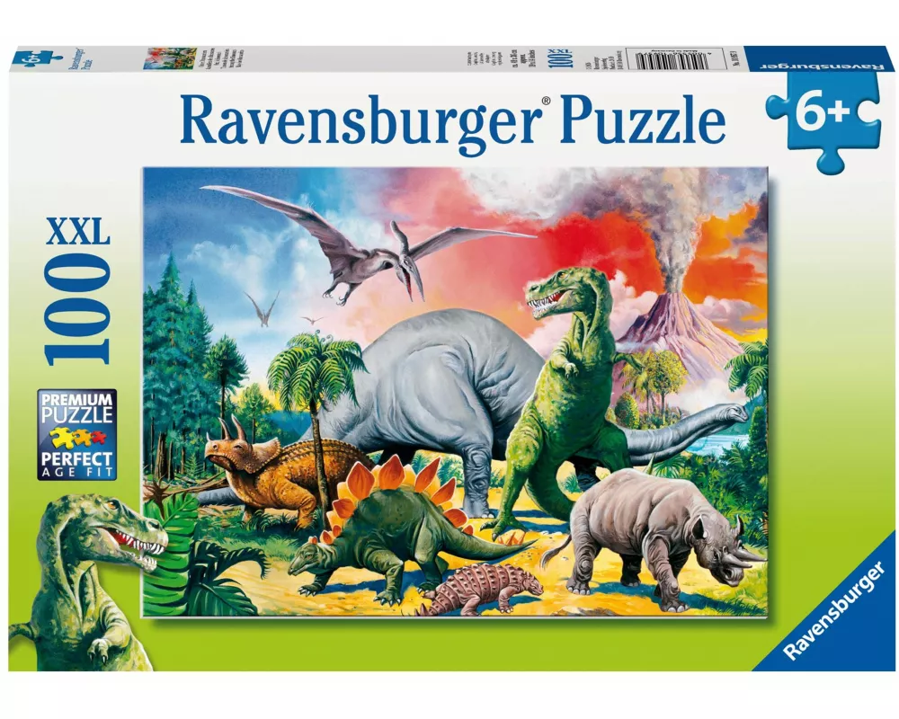 Kinderpuzzle 100 XXL Teile - Unter Dinosauriern