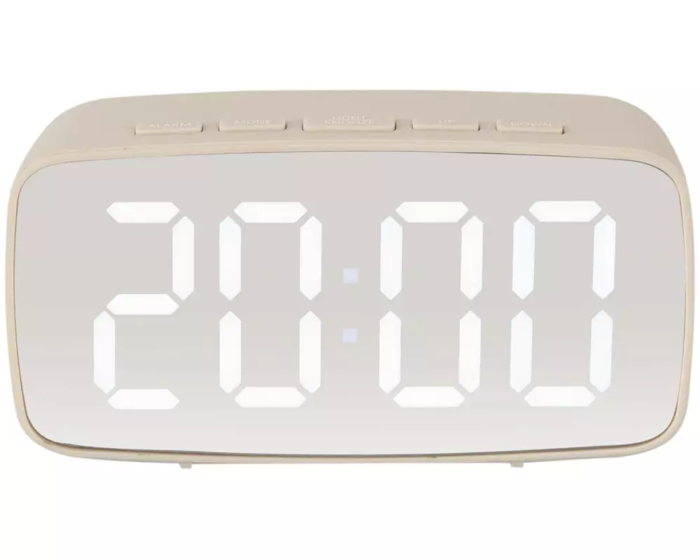 KARLSSON Digitalwecker Mirror oval Weiss