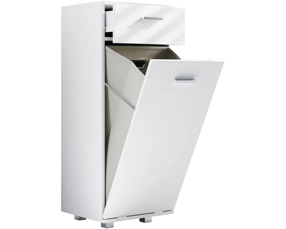 VCM Badezimmerregal Zalo S 40 x 101 cm, Weiss