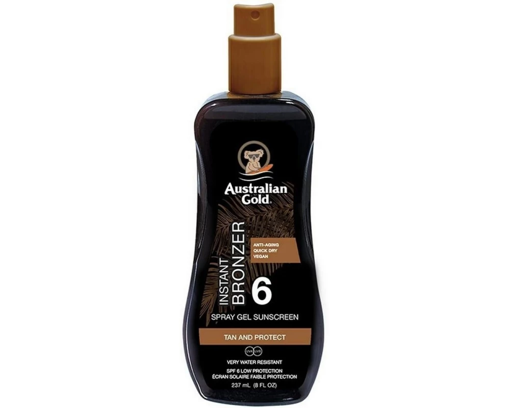 Australian Gold Spray Gel mit sofortigem Bräuner SPF 6 237 ml