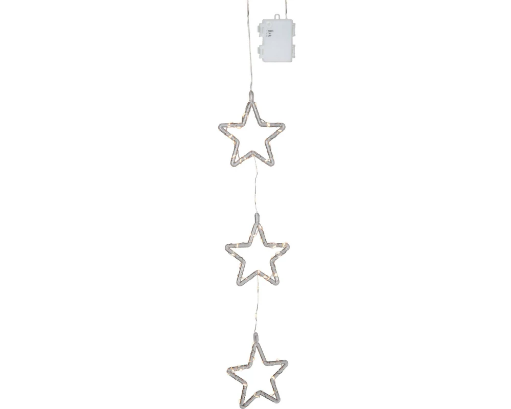 Star Trading Outdoor Dekoration Stina Stern Transparent, 58.00 cm Höhe