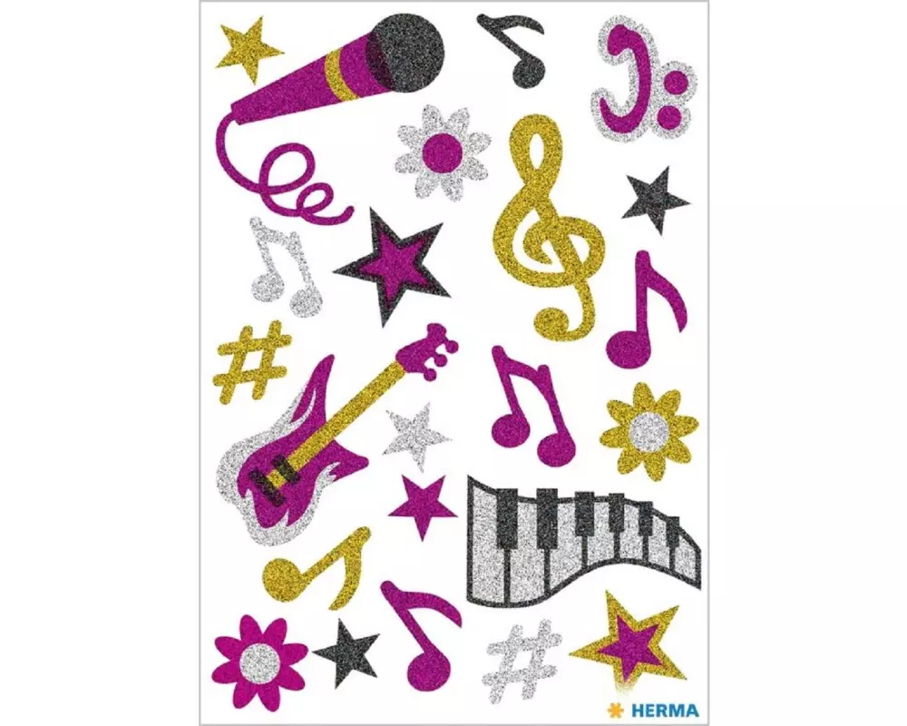Herma Stickers Motivsticker Musik, 1 Blatt