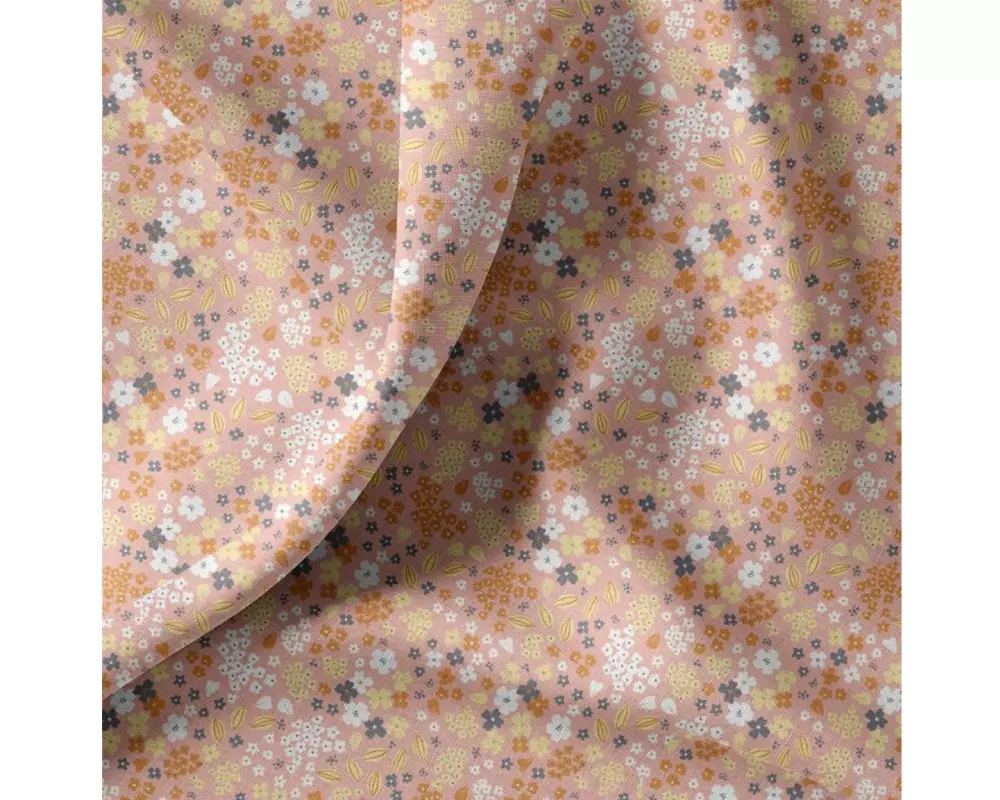 Basteln Stoff Doaby 100 x 150 cm, Rosa / Kamel