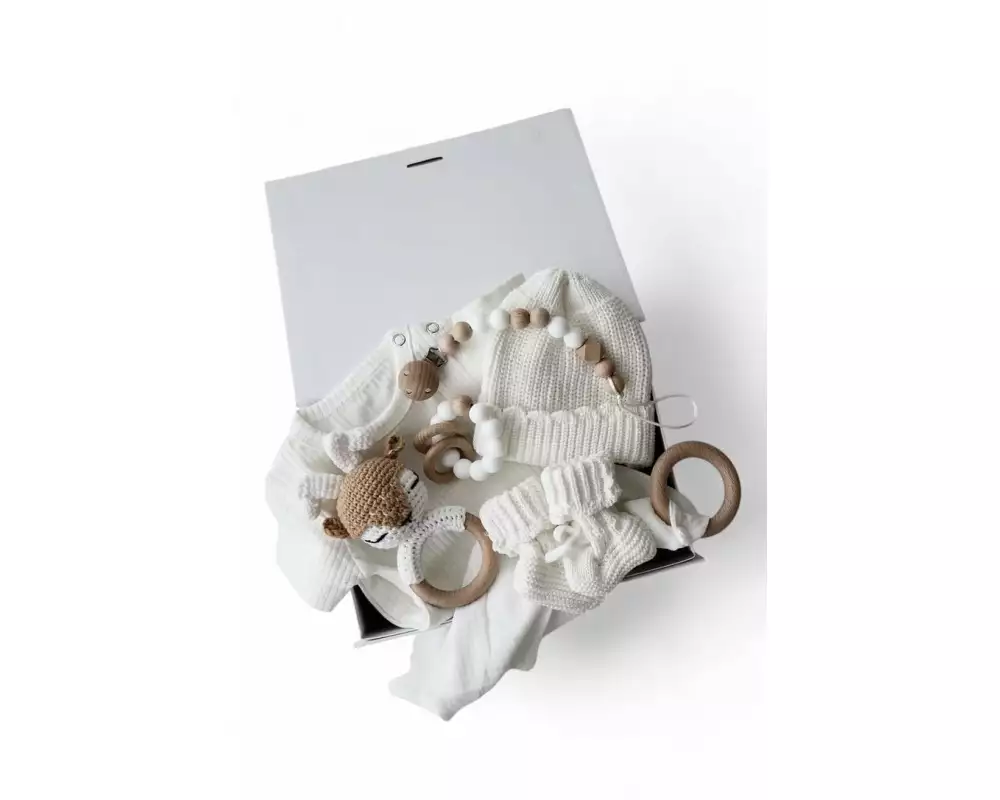 Oykami Baby Geschenkbox Weiss Palermo Elch