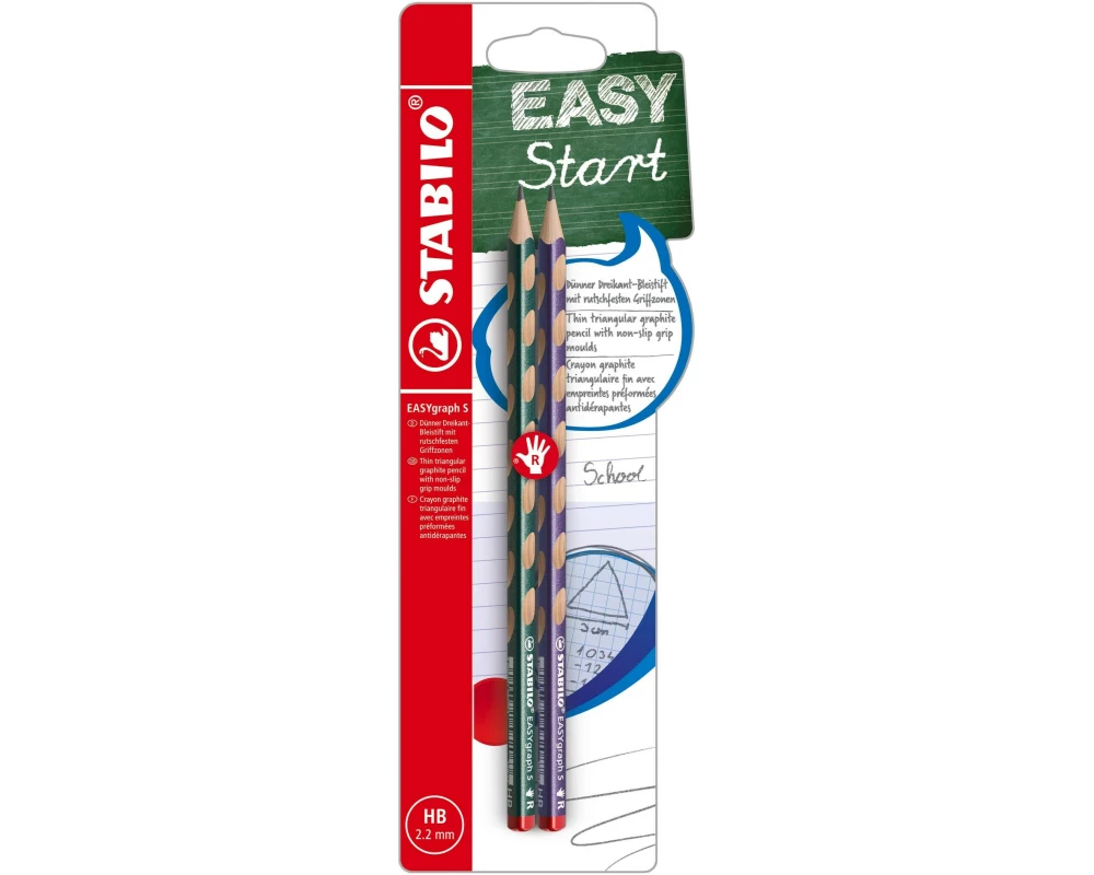 STABILO EASYgraph S Metallic Edition R Ergonomischer Bleistift HB,