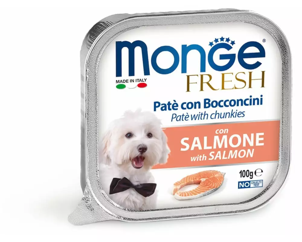 Monge Nassfutter Fresh Pâté Lachs, 100 g