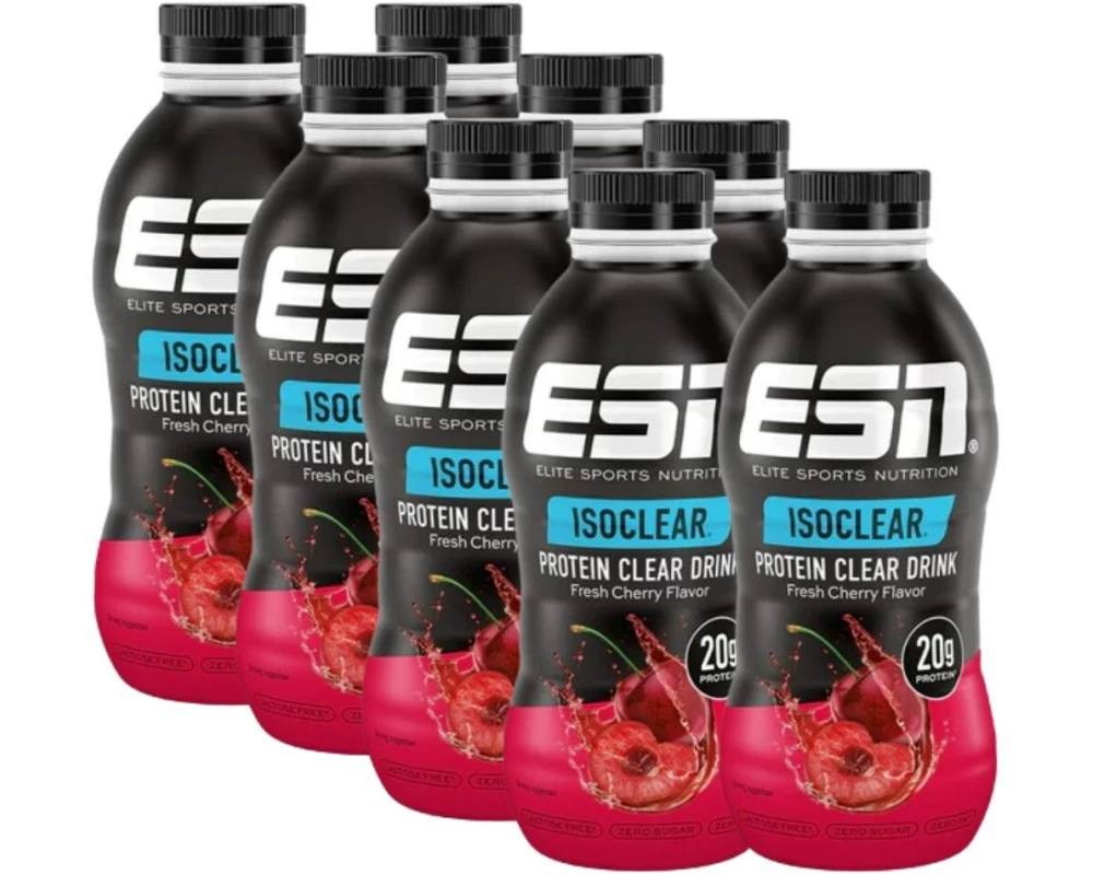 ESN Protein Drink Isoclear Protein Clear Fresh Cherry 8 x 500 ml