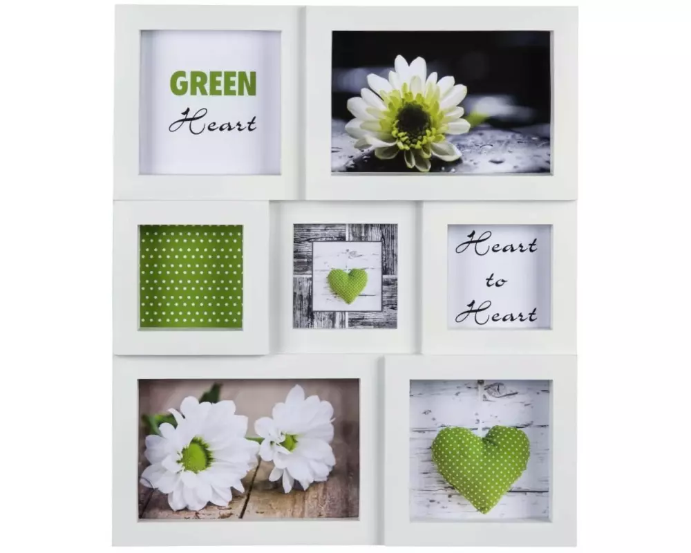 Hama Bilderrahmen Albury Weiss, für 7 Fotos