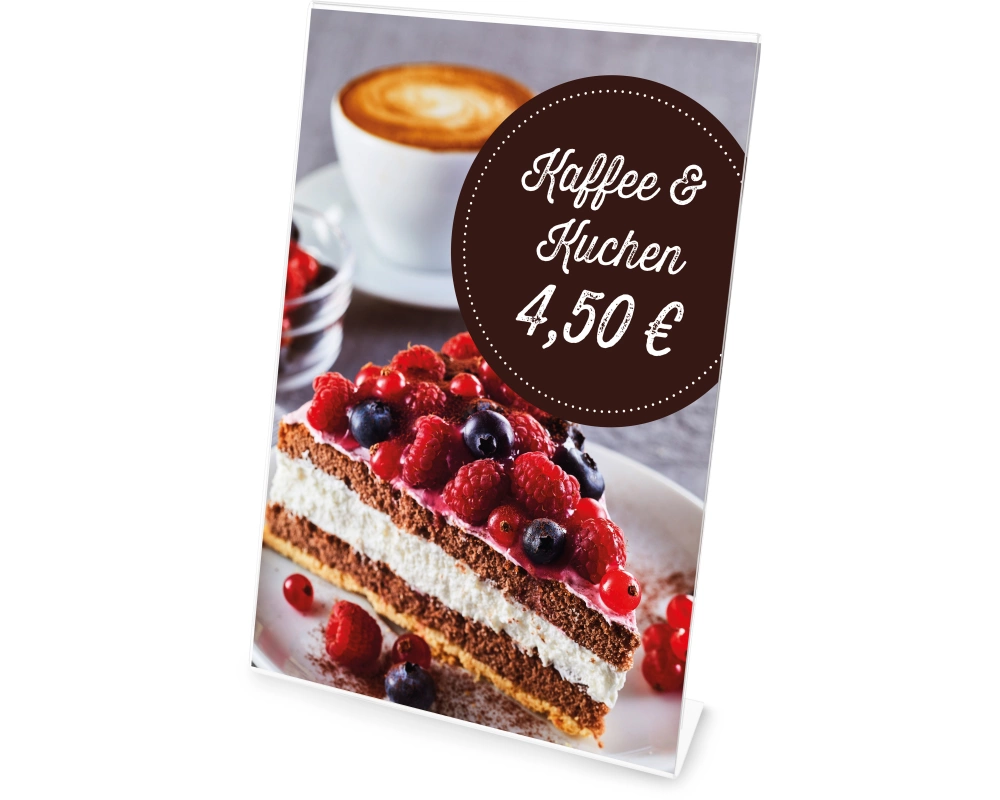 DEFLECTO Tischaufsteller Classic Image 480101 A9, quer, schräg