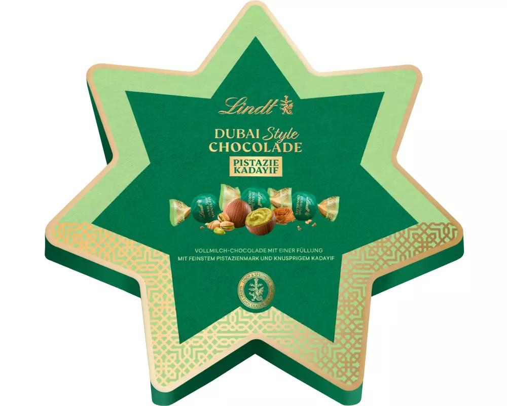 Lindt Dubai Style Chocolade Milch Stern Box 149 g