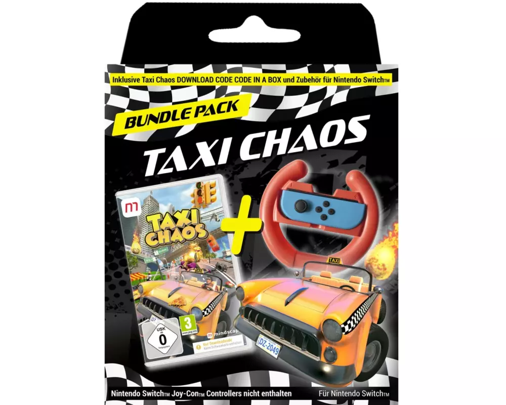 GAME Taxi Chaos Racing Wheel Bundle (Code in a Box)